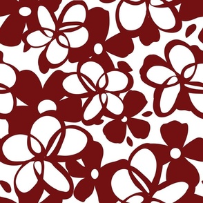 Garnet and Black Graphic Flowers-01-01-09-05