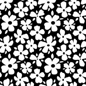 Garnet and Black Daisy Flowers Small - Black