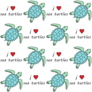 large i love sea turtles