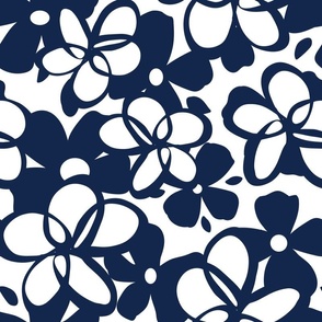 Navy and Orange Graphic Flowers-01-01-10-10