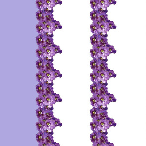 Vintage violets double border sundress print 