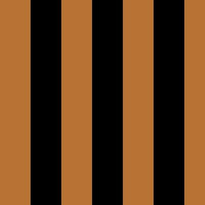 Large Copper Awning Stripe Pattern Vertical in Black