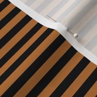 Copper Bengal Stripe Pattern Horizontal in Black