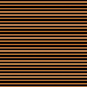 Small Copper Bengal Stripe Pattern Horizontal in Black