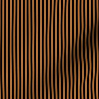 Small Copper Bengal Stripe Pattern Vertical in Black