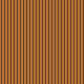 Small Copper Pin Stripe Pattern Vertical in Black