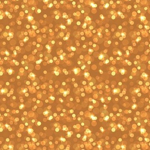 Small Sparkly Bokeh Pattern - Copper Color