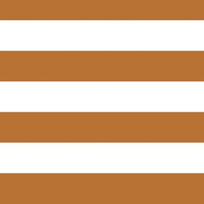 Large Copper Awning Stripe Pattern Horizontal in White