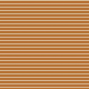 Small Copper Pin Stripe Pattern Horizontal in White