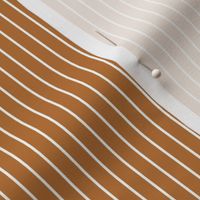 Small Copper Pin Stripe Pattern Vertical in White
