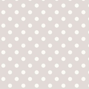 Dark Dotty: Taupe & Cream Polka Dot