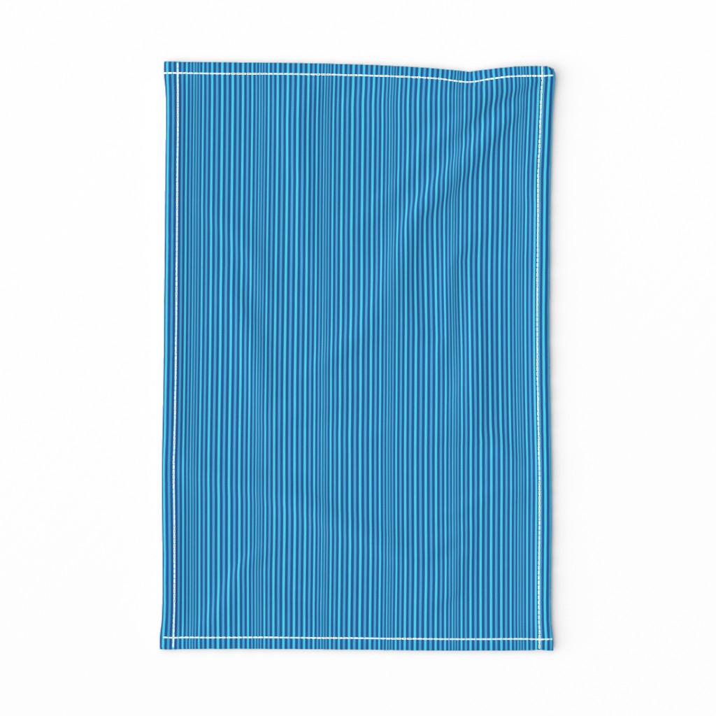 AWK12 - Variable Width Tricolor Stripes in Aqua and Blue