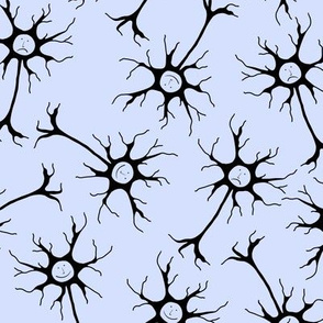 Happy and Sad Neurons on Blue