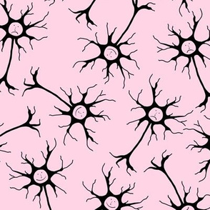 Happy and Sad Neurons on Pink