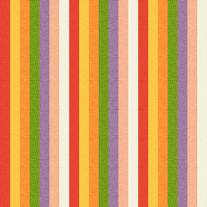 Mexican Serape Rainbow Stripes- Vertical- Large Scale