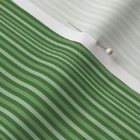 AWK6 -  Narrow Tricolor Stripes in Varied Widths - Rustic Green Medley