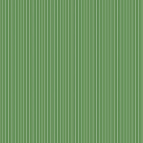AWK6 -  Narrow Tricolor Stripes in Varied Widths - Rustic Green Medley