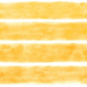 Watercolor Thick Mustard Stripes