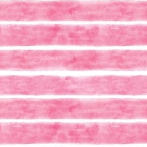 Watercolor Thick Pink Stripes | Small