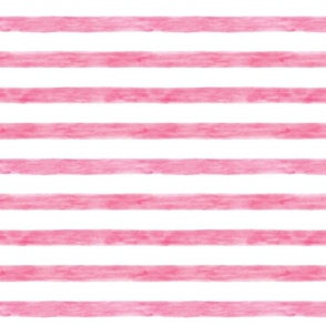 Watercolor Thin Pink Stripes
