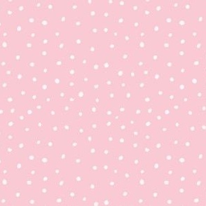 White Polka On Pink | Small