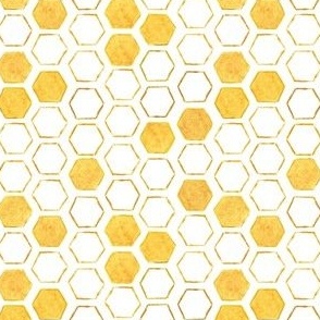 Watercolor Honeycomb 4x4