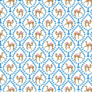 camels and beads/blue/small