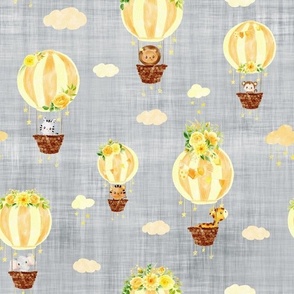 air balloon SAFARI grey linen