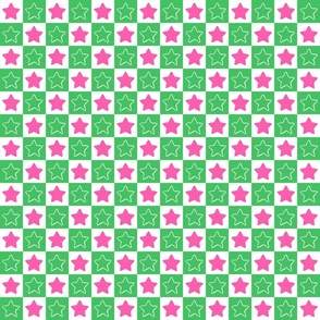 CHRISTMAS CHECKERBOARD SQUARES GREEN