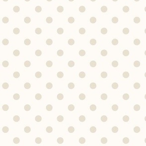 Dotty: Bone & Cream Polka Dots