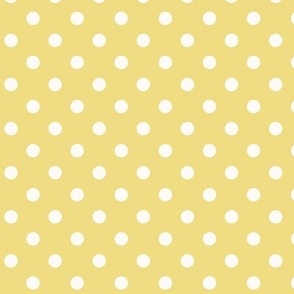 Dark Dotty: Yellow & Cream Polka Dots