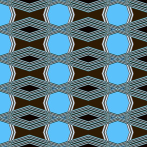 dottaq hexagon-aqua brown