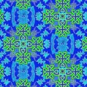 mon mandala 4 vert et bleu