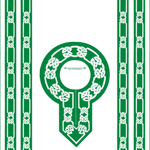 collar and trim green white