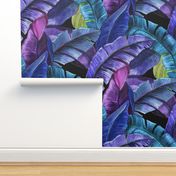 Mystic Tropical Banana Grove-purple-violet