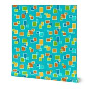 Real Gone Square Citrus Turquoise Surf