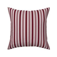 AWK9 - Tricolor Vintage Stripes in Rosy Brown Monochrome