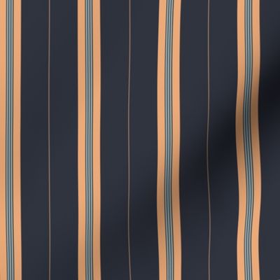 Midnight Apricot Stripe Dark