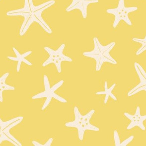 Starfish - Stars - Golden Yellow - medium 