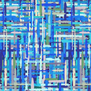 Abstract Weaving - Blue