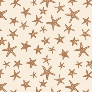 Star Fish - Stars - Tan - Ditsy