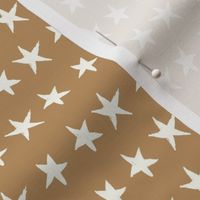 Star Light - Star stripes - Light Ochre - Tan  - ditsy small print