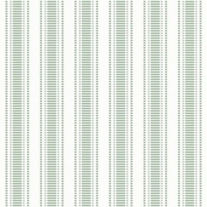 Grosgrain Stripe: Gray Green & White 3/4" Stripe