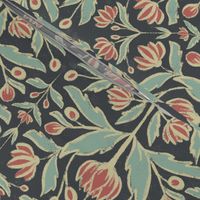 Textured Vintage Art Nouveau Floral  - small scale