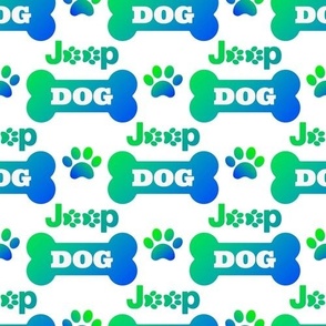 Jeep Dog Blue Green