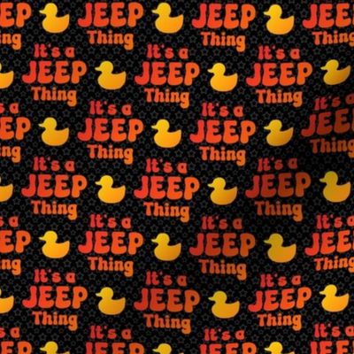 Small It's a Jeep Thing Yellow Orange Black