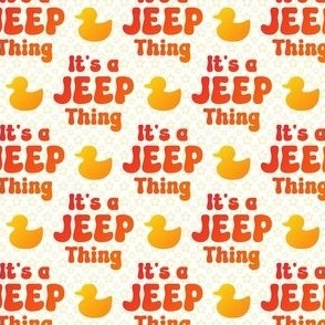 Small It's a Jeep Thing Yellow Orange