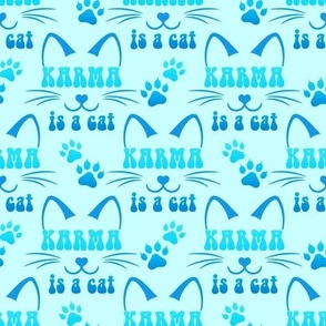 Bigger Karma is a Cat Blue Aqua  