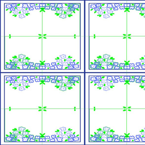 EDGY FLOWERY SQUARES