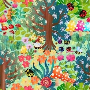 Smaller Enchanted Magical Forest Spring Floral